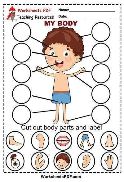 Outrageous Parts Of The Body Worksheet For Kindergarten Pdf Winter ...