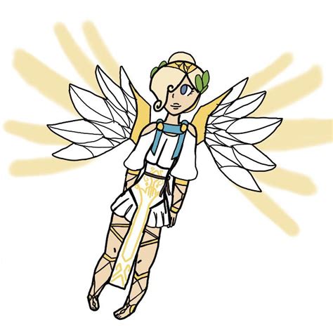 My attempts at drawing Mercy’s Winged victory skin : r/MercyMains