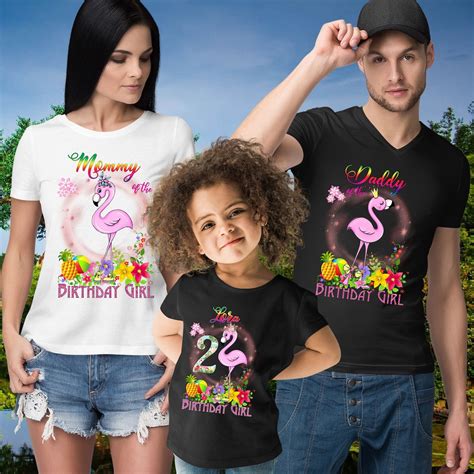 Flamingo Birthday Shirt Flamingo Birthday Family Shirt - Etsy