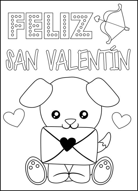 Las Mejores Imágenes de San Valentín para colorear para niños 2020