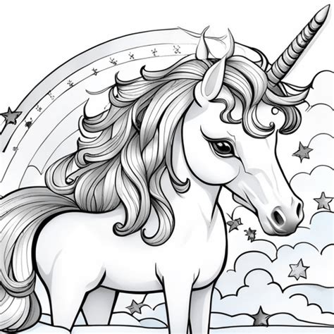 Ugly Unicorn Cartoon Rainbox Animals - HuLaHo Coloring Pages