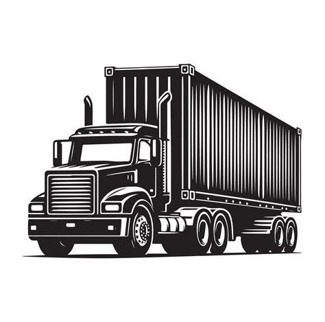 Truck icon illustration SILHOUETTE 43797375 Vector Art at Vecteezy