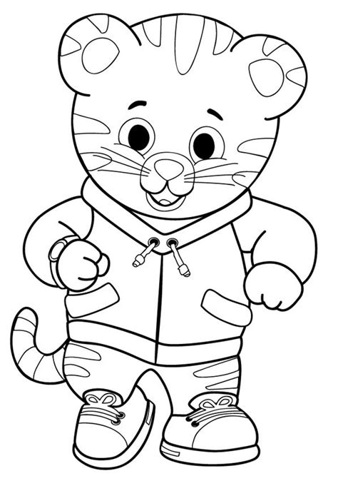 Daniel Tiger Coloring Page - Free Printable Coloring Pages