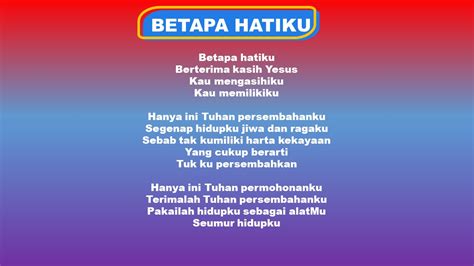 Lirik Lagu Betapa Hatiku | UTE MY ID