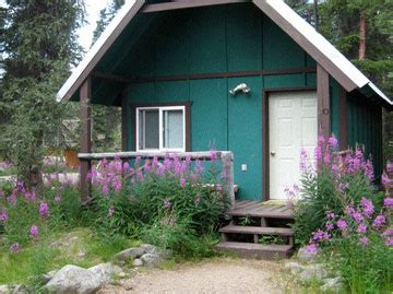 Denali National Park affordable cabins tucked into the woods, on a ...