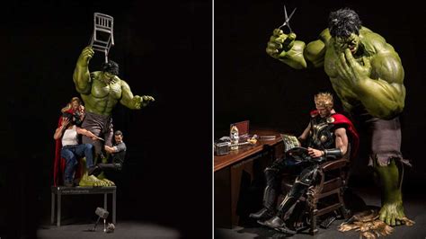 Photographer creates hilarious scenarios for tiny superheroes - ABC7 ...