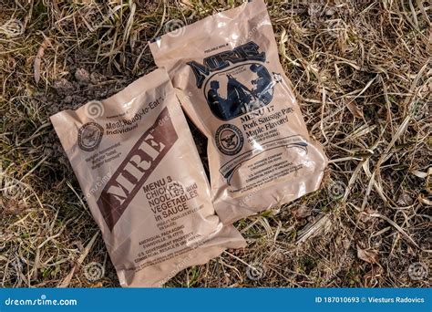 The Meal, Ready-to-Eat MRE Packets for USA Army Stock Image - Image of ...