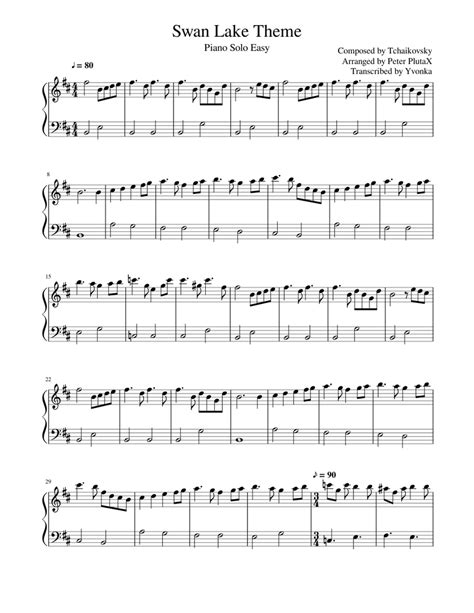 Swan Lake Theme Sheet music for Piano (Solo) Easy | Musescore.com