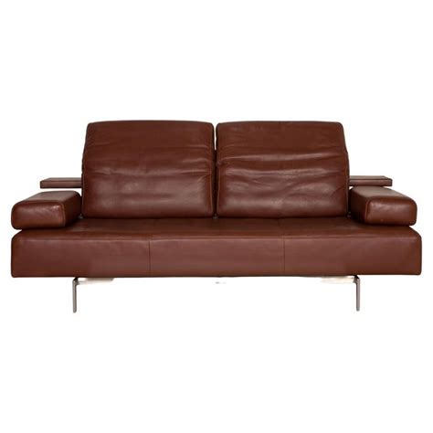 Rolf Benz Leather Dono Three-Seater Couch Function Modern German Sofa