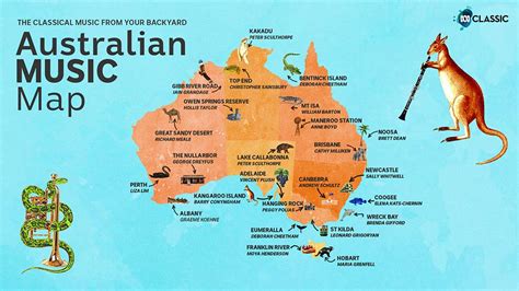 Australian Music Map - ABC Classic in 2024 | Elementary music lessons ...