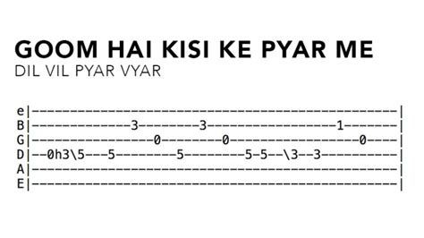 Hindi Guitar Tabs of 9 Iconic Bollywood Song Guitar Riffs