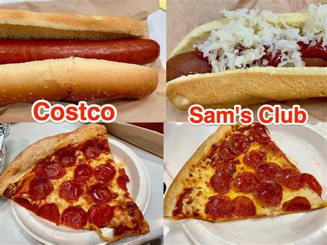 Costco Vs. Sam's Club Food Court Comparison Photos: Hot Dogs, Pizza ...