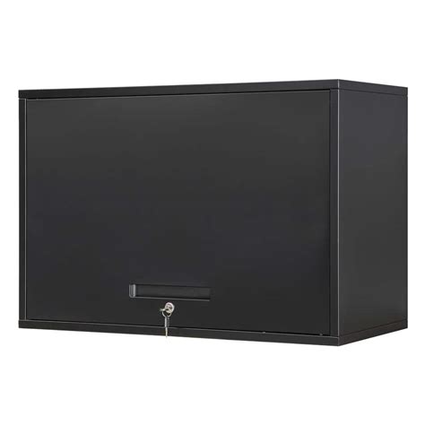 LISSIMO Black 31.5 in. W x 21.6 in. H x 15.7 in. D Steel Garage Wall ...