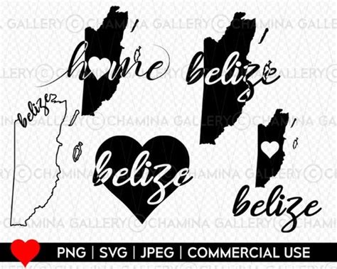 Belize Svg Belize Map Svg Belize Cut Files Belize - Etsy