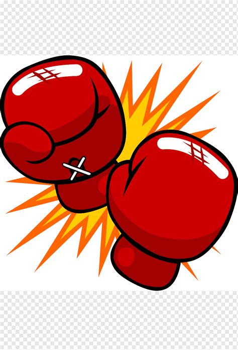 Cartoon Red Cartoon Png Boxing Gloves - Debsartliff