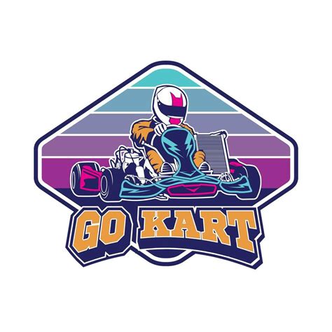 go kart racing vector illustration, perfect for t-shirt design and team ...