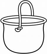 Cauldron Coloring Page  ColouringPages sketch template