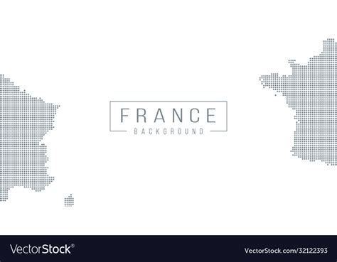 France country map background made from halftone Vector Image