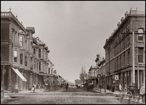 View East from 9th by Broadway, Oakland 1870 | Views, Oakland, Street view