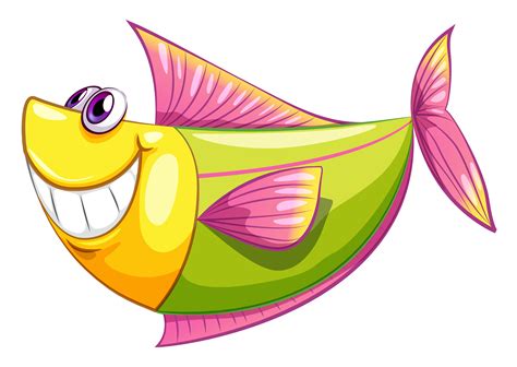 A smiling colorful aquatic fish 520591 Vector Art at Vecteezy