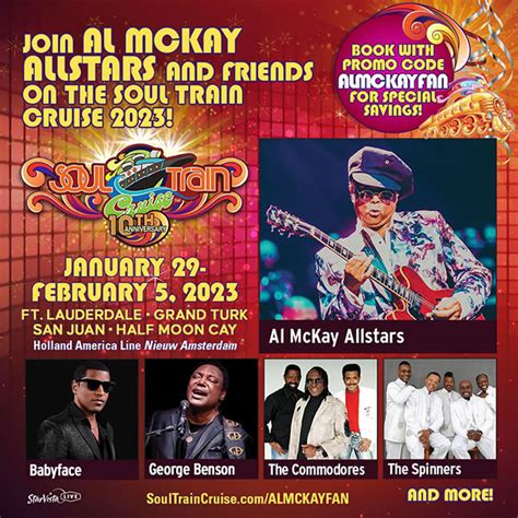 Soul Train Cruise – January 29-February 5, 2023 – Al McKay