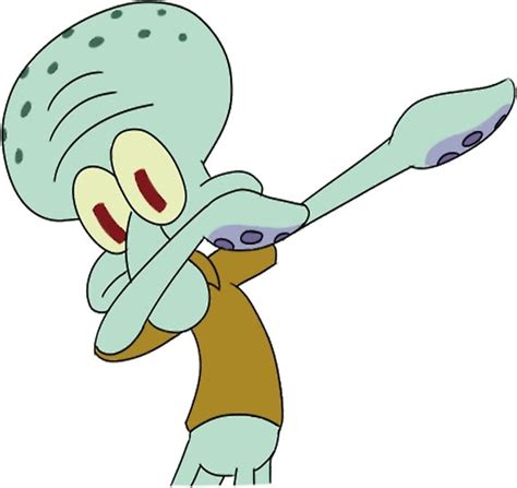 'Squidward Dab' Sticker by Jesabelle | Squidward, Funny stickers, Spongebob wallpaper