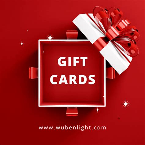 Wuben Flashlight Gift Card: Perfect Presents for Every Occasion | Denominations $25, $50, $100