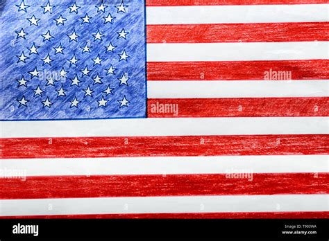 American flag pencil drawing hi-res stock photography and images - Alamy