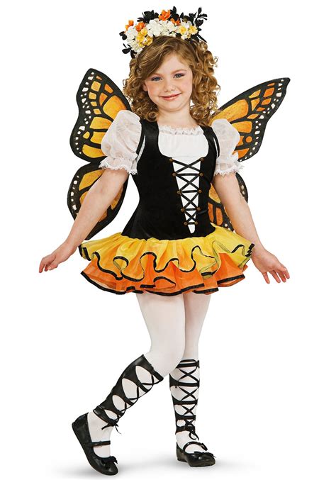 Girl's Toddler Monarch Butterfly Costume Dress