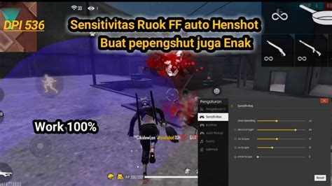 Sensitivitas Ruok FF Auto headshot #KingAR19 - YouTube