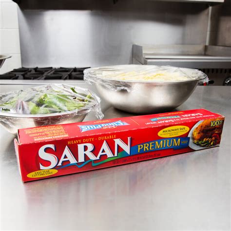 SC Johnson Saran™ 87077 Premium 100 Sq. Ft. Plastic Wrap - 12/Case