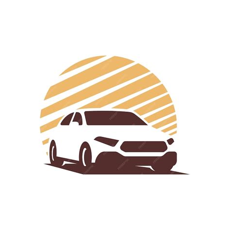 Premium Vector | City car shadow logo