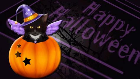 Halloween Cat Desktop Wallpaper