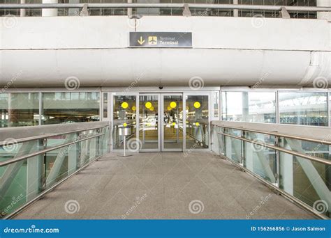 Airport Terminal Gate Entrance Stock Photo - Image of building ...