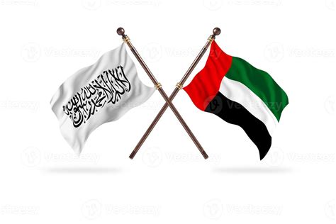 Islamic Emirate of Afghanistan versus United Arab Emirates Two Country Flags 13991949 Stock ...