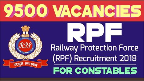 Railway Protection Force, RPF Recruitment 2018 – 9,500 Vacancies for Constables! - YouTube