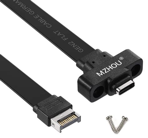 Buy MZHOU USB 3.1 Type C Front Panel Header Extension Cable 57 cm, USB 3.1 Type E to USB 3.1 ...