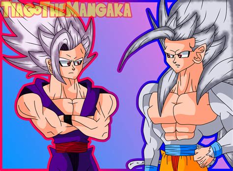 Whitish Haired Gohan's Transformation by TiagoTheMangaka on DeviantArt