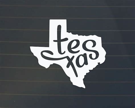 Texas Car Decal Texas Decal Texas Sticker | Etsy