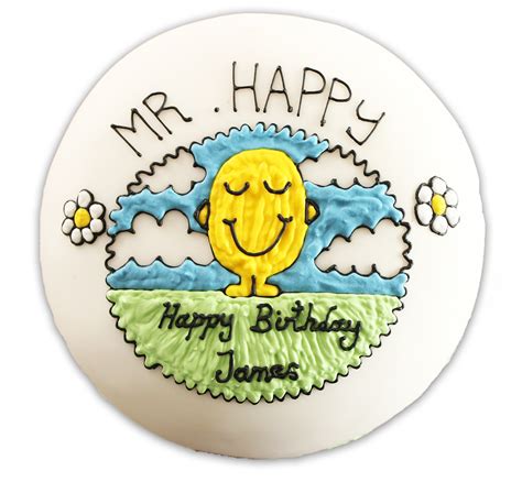 Personalised Mr. Happy Birthday Cake