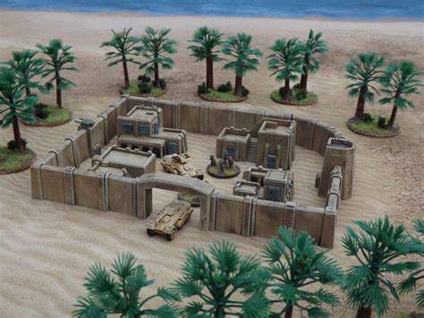 Desert Outlands outpost in 6mm | Wargaming terrain, Military ...