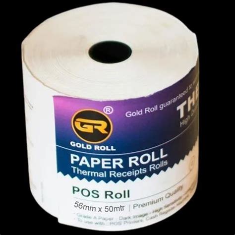 Plain White Thermal Receipt Paper Roll, GSM: 55 at Rs 25/roll in Mumbai ...