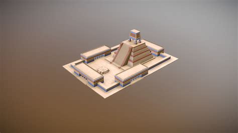 Aztec Sun God Temple - Mexico Tenochtitlan City - 3D model by Piotr Sakowski (@PiotrSakowski ...