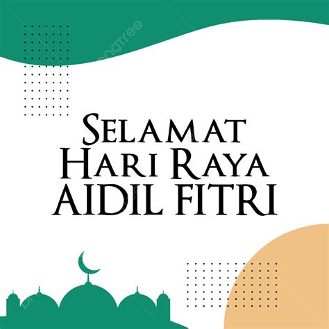 Selamat Hari Raya Vector PNG Images, Selamat Hari Raya Aidil Fitri Transparent Design, Desain ...