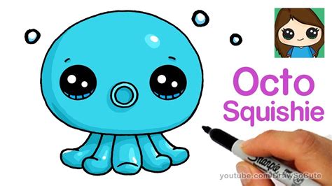 How to Draw an Octopus Easy | Octo Squishies - YouTube