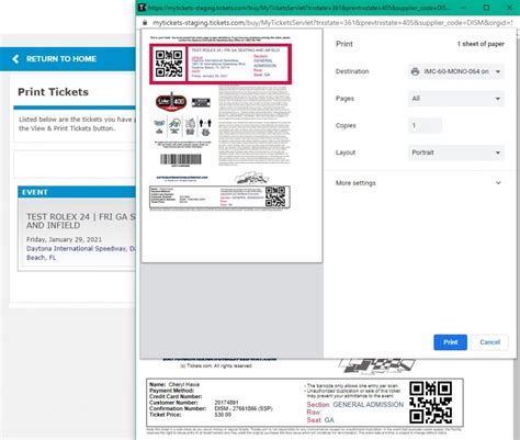 Ticket Delivery Options - Daytona International Speedway