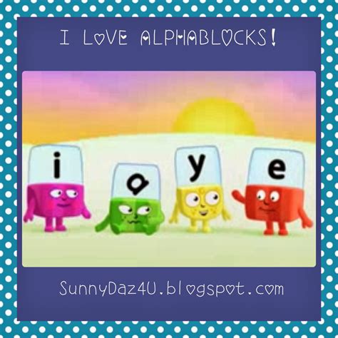 Sunny Daz 4 U: Alphablocks: Name (Long a: ay, ai, a_e)