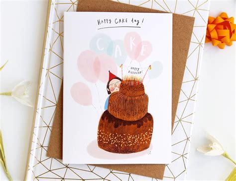 Happy Cake Day Birthday Card for cake lovers Happy Cake Day | Etsy