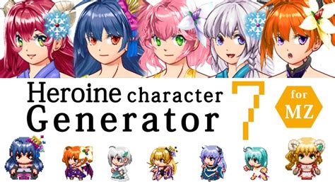 Heroine Character Generator 7 for MZ | RPG Maker | Create Your Own Game!