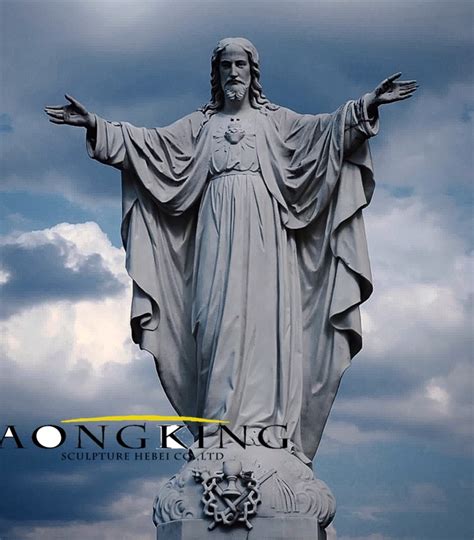 Large Life-Size Marble Outdoor Famous Solid Rock Church Jesus Statue